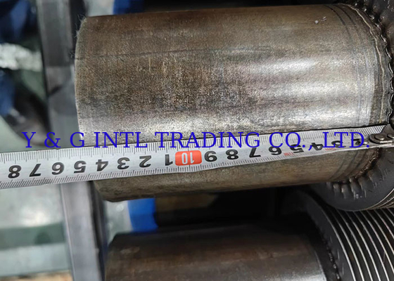 HF Round Fin Tube With Flared End Treatment Bạc / Đen thép không gỉ Stud Dia 12.7mm/15.88mm