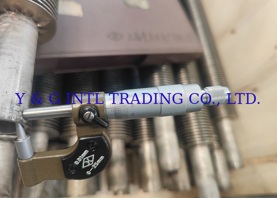 Bụt tròn có vây ống thép không gỉ kết thúc 12.7mm / 15.88mm