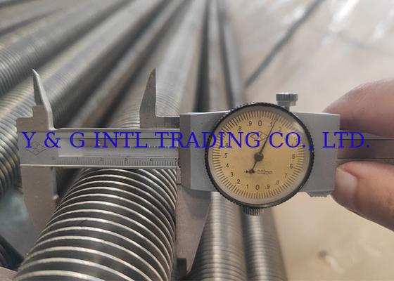 Màn ống có vây nhiệt độ cao HF Vây thép carbon YG Vây thép không gỉ cuối đơn giản