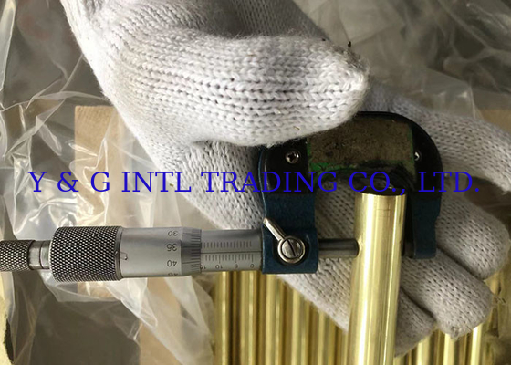 Chuỗi đồng đồng đồng bạc hợp kim bằng chính xác được đánh bóng ống xi lanh rỗng